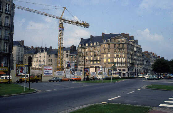 Chantier de construction de la médiathèque Jacques Demy