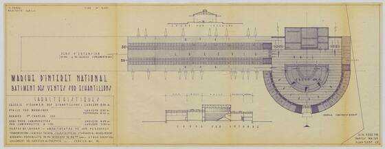 Plan du bâtiment des ventes sur échantillons