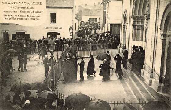 Tentative d’inventaires à l’église Saint-Clair, 9 mars 1906 