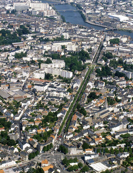 Vue aérienne du quartier Mellinet