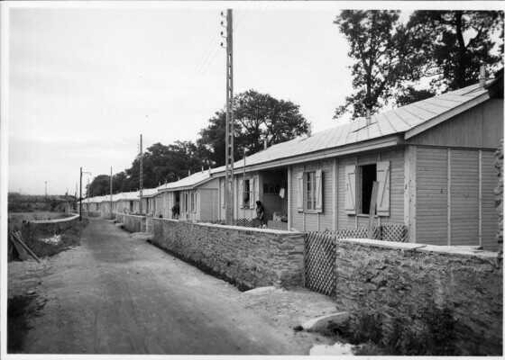 Baraquements de la nouvelle cité provisoire du Grand Blottereau