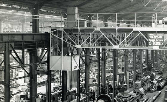 Pontonnière d’un atelier de construction mécanique