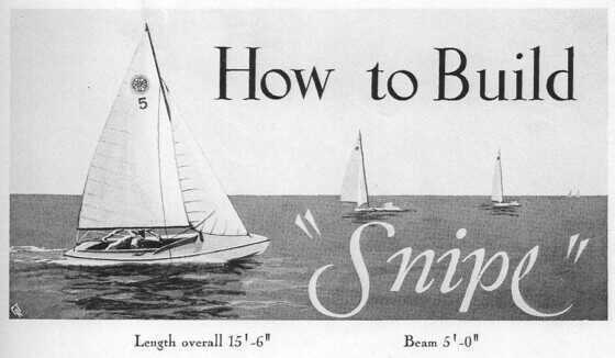 Le Snipe présenté par son concepteur William F. Crosby, dans la revue américaine The Rudder, juillet 1931