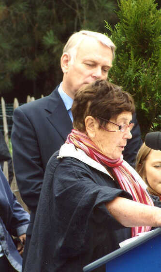 Annick Vidal et Jean-Marc Ayrault, maire de Nantes
