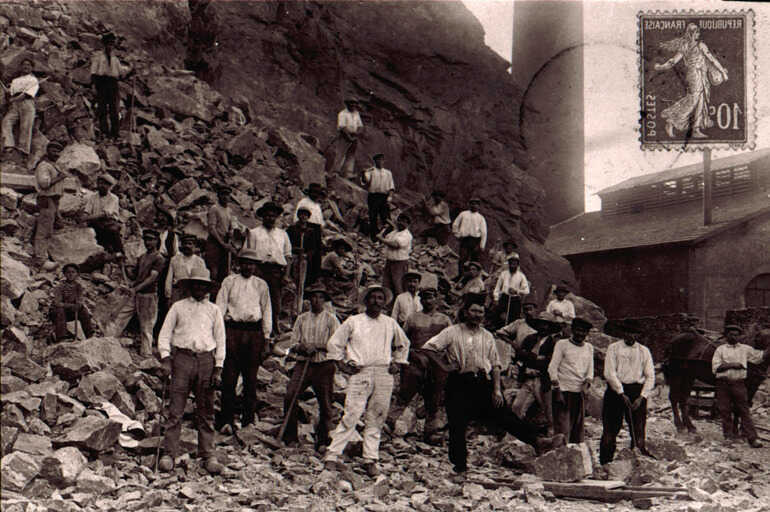 Ouvriers de la carrière de Miséry