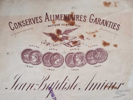 Entête commercial de Jean-Baptiste Amieux