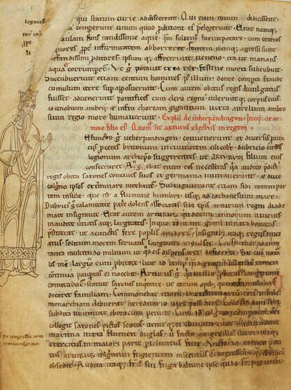 Manuscrit de « L’Histoire des rois de Bretagne » de Geoffroy de Monmouth