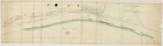 Plan d’alignement du quai de Chézine et quai d’Estrées