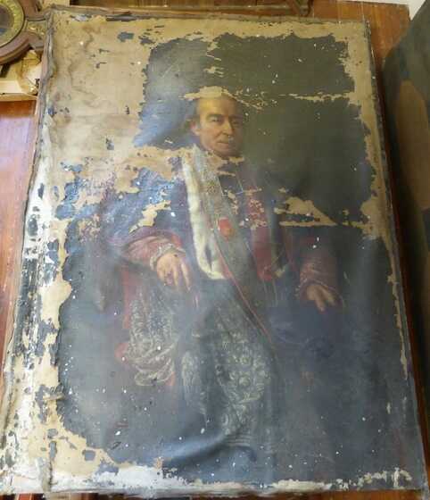 Portrait de Félix Fournier, évêque de Nantes, avant restauration