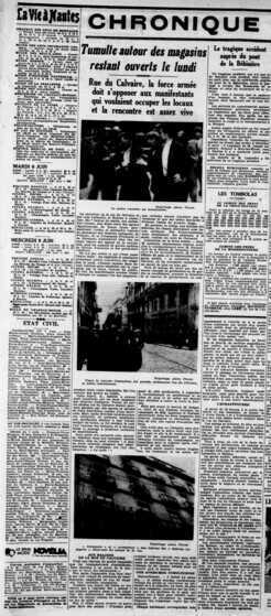 Extrait du journal Le Phare de la Loire