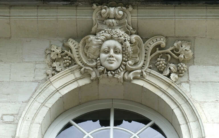 Mascaron, Temple du Goût, allée Duguay-Trouin