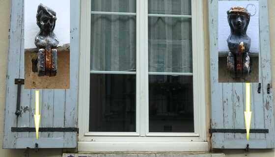 Arrêts fixant les volets ouverts, rue Auguste Brizeux