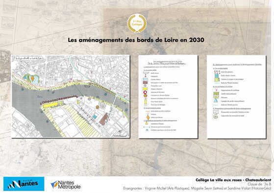 Croquis géographiques réalisés par les classes de collège.