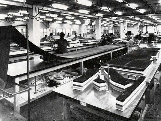 Atelier de découpage de l’usine Tricosa