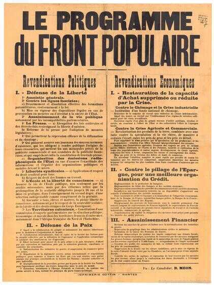Programme du Front populaire