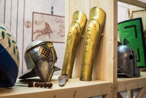 Présentation des équipements du gladiateur