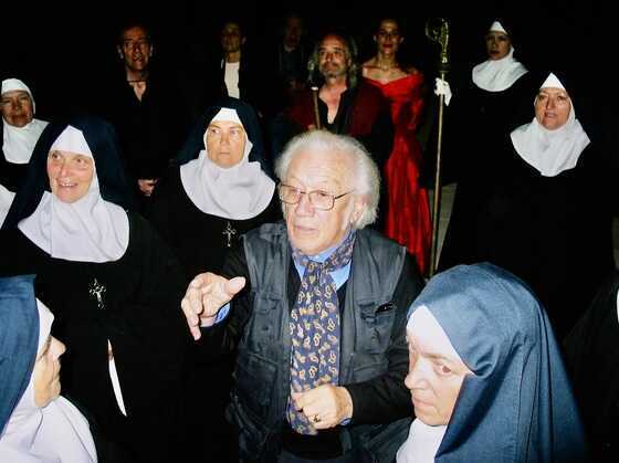Jean Guichard, metteur en scène à Fontevraud (1992)