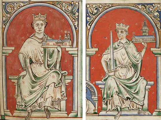 Portraits de Richard Cœur de Lion et de Jean sans Terre