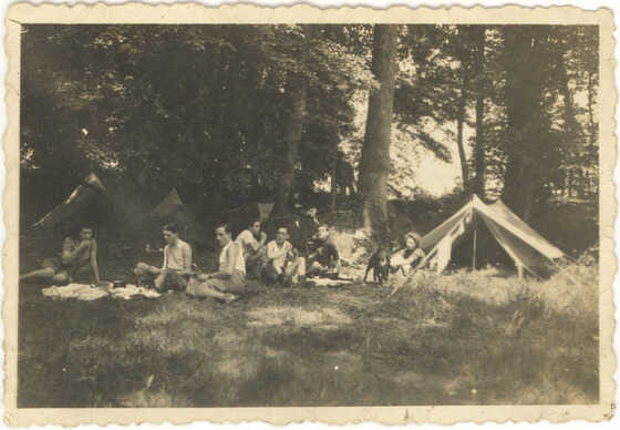 Camping à Sainte-Marguerite (Loire-Atlantique) en 1938