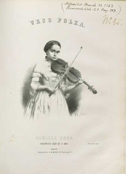 Portrait de Camille Urso à 11 ans
