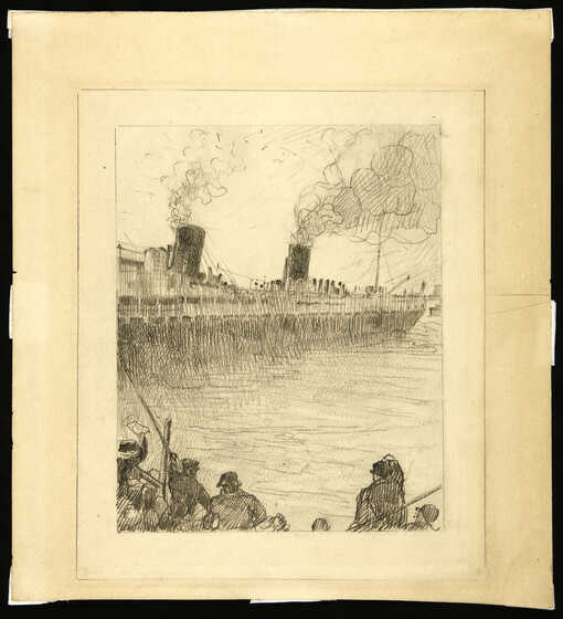 Le départ du transatlantique