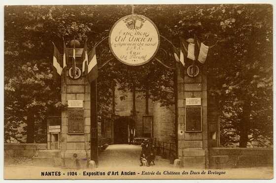 Entrée du château des ducs de Bretagne en 1924