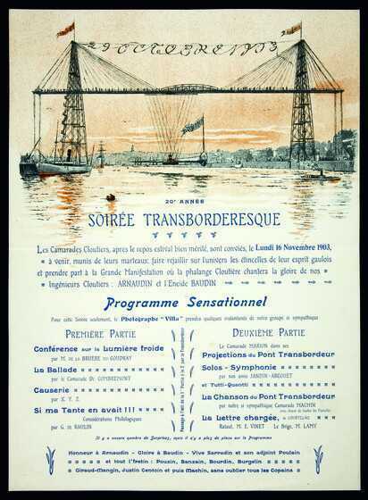 Affiche de la « soirée transborderesque » organisée par Le Clou