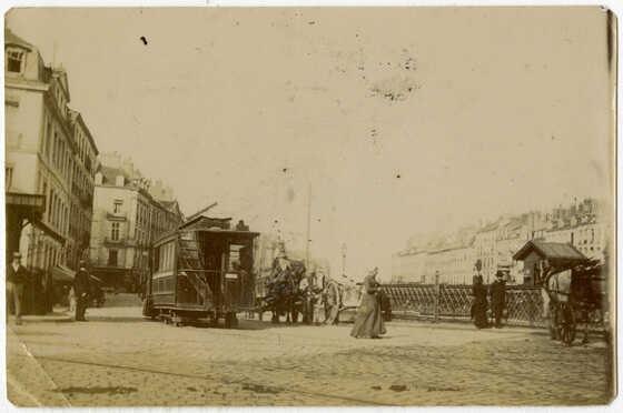 Tramway Mekarski sur le quai Brancas