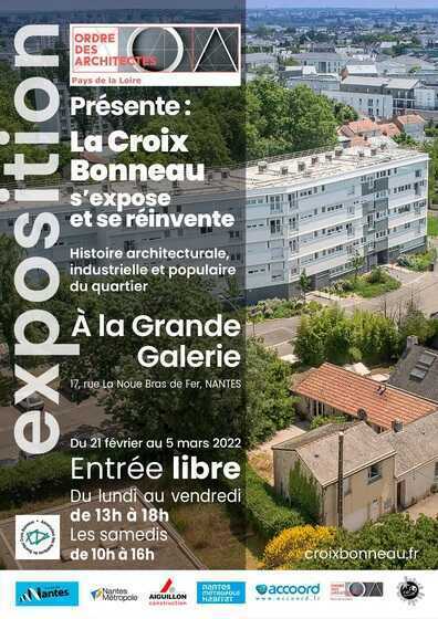 Affiche pour l'exposition La Croix Bonneau s'expose et se réinvente à la Grande Galerie