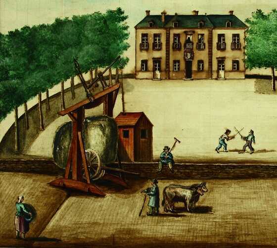 Bascule à peser le foin sur l’île Feydeau