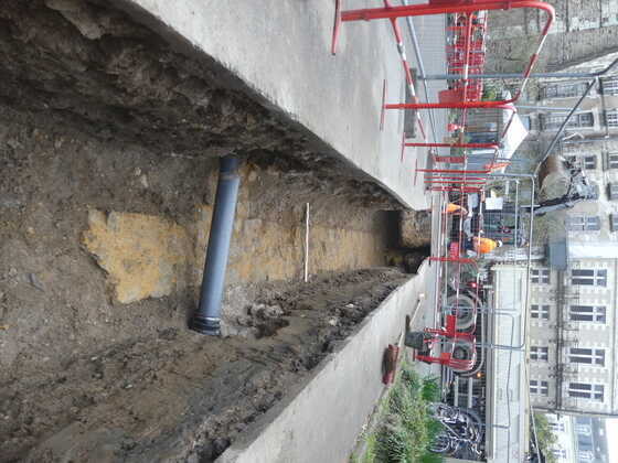 Mur de la fin du Moyen-Age