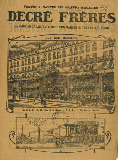 Publicité des grands magasins Decré Frères