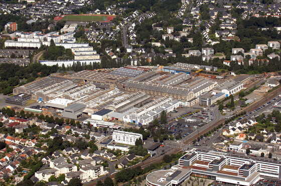 Vue aérienne des Batignolles