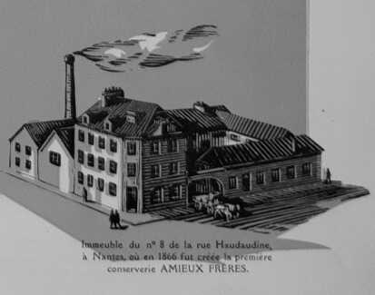 Représentation de l’immeuble de la rue Haudaudine (actuelle rue Gaston Veil)