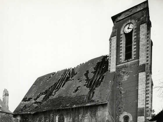Flanc nord de l'ancienne église Saint-Médard de Doulon