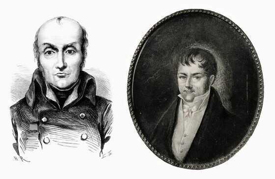 Portraits de Nicolas Appert et de Joseph Colin