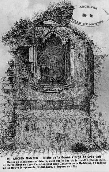 Niche de la de la Bonne Vierge de Crée-Lait