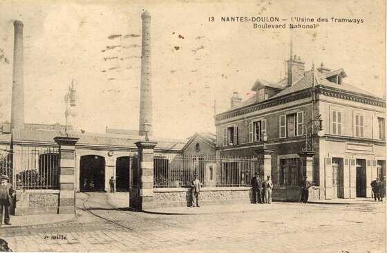 Entrée de l’usine des tramways du boulevard Ernest Dalby