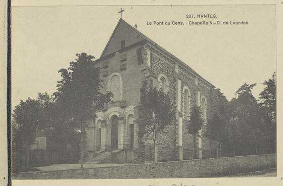 Pont-de-Cens et la chapelle Notre-Dame-de-Lourdes