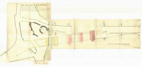 Plan d'une partie du pont de Pirmil