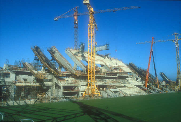 Construction du stade de la Beaujoire
