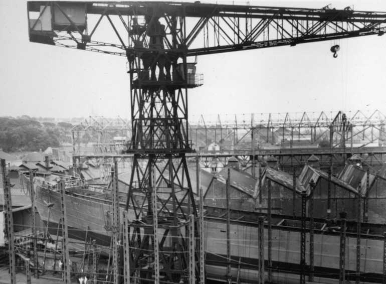 Chantier du <i>Ville de Bougie</i> au chantier Dubigeon