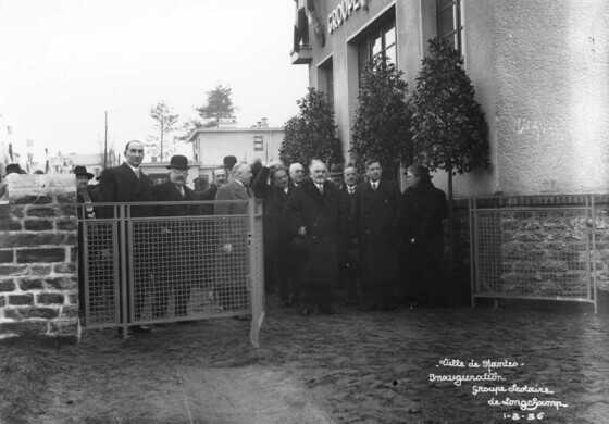 Inauguration du groupe scolaire de Longchamp, 1er mars 1936
