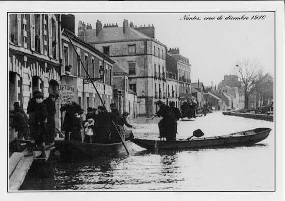 Inondations de décembre 1910, quai Magellan