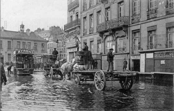 Inondations de février 1904, quai Brancas