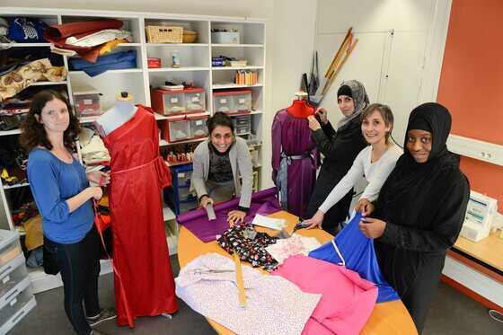 Atelier de couture de l’association Style Alpaga