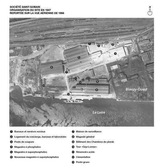 Organisation du site de la société Saint-Gobain