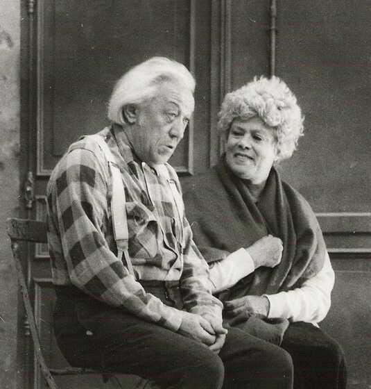 Jean Guichard : le Vieux dans « Les Chaises » de Ionesco, avec Dora Doll (1989)