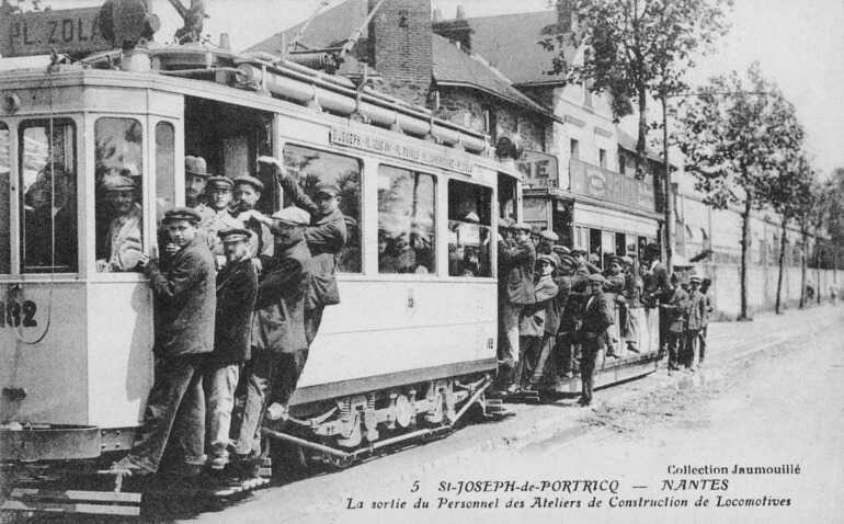 Le tramway à Saint-Joseph-de-Portricq (ou de Porterie)