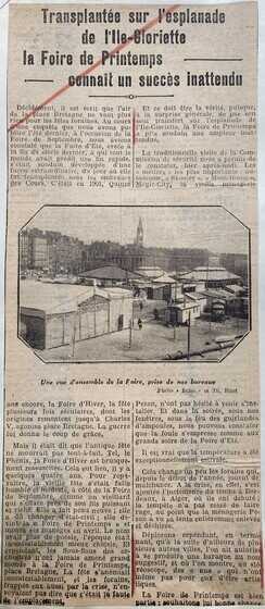 Article paru le 1er avril 1934 dans « L’Écho de la Loire »
